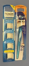 Reach Access Flosser Floss Stick Johnson Blue W/28 Extra Flossers Unflavored