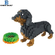 Set Giocattolo Mini Blocco Costruzione Bassotto Modello Cane NUOVO COSTRUITO 9 Stile per Pet Enthu