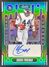 2024 Panini Absolute Legends Signatures Green #ALS-CFN Chuck Foreman Auto /25