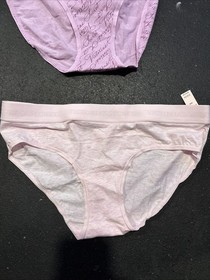 Victoria's Secret Lot of 5 Panties SIZE medium Brand New With Tags Pink Red
