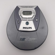 Philips AZ9002 Portable CD Player Silver Dynamic Bass Boost  12 ESP