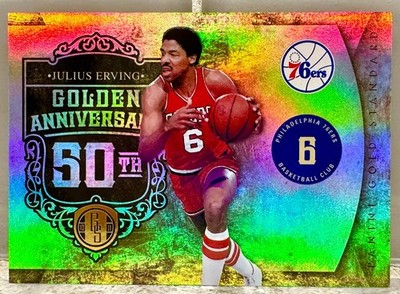 JERSEY # MATCH! 2010-11 Panini Gold Standard Julius Erving 6/299! 76ERS!