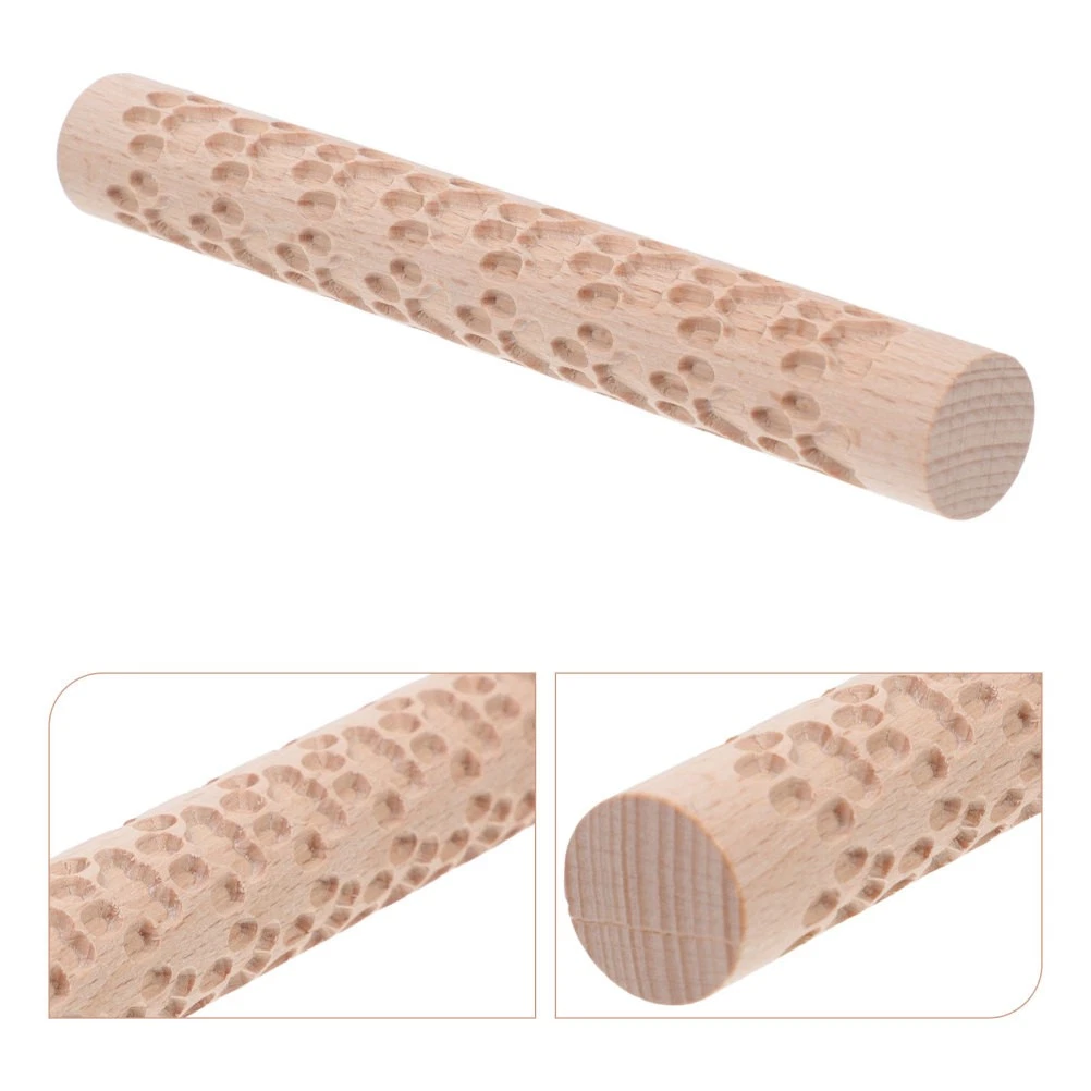 Rodillo de textura de rodillo en relieve con patrón para rodillos de masa de panadería de arcilla