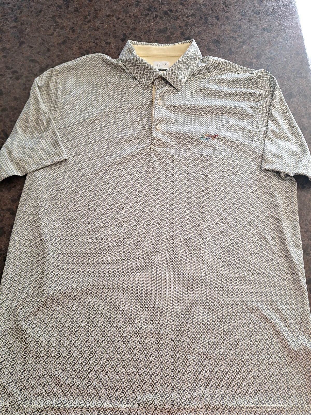 GREG NORMAN Play Dry Golf Polo Mens XL Short Sleeve *14FB