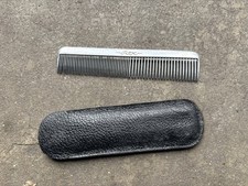 Vintage Rex Metal Comb Made In The USA And Case