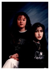 1990s Chola Gangster Girls Cowboy Studio Portrait Los Angeles Vintage Photo