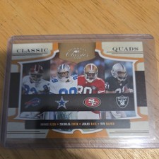 2009 Donruss Classics Quads Andre Reed Michael Irvin Jerry Rice Tim Brown #1 HOF