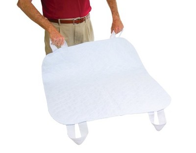 Quik-Sorb 34'' x 35'' Quilted Reusable Underpad with 4 Straps - Washable and Re...