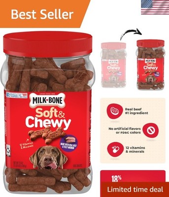 Nutritious Soft & Chewy Dog Treats   Beef & Filet Mignon, All Life Stages
