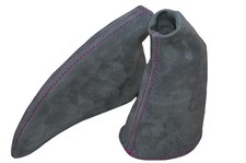 PINK STITCH FITS HONDA CIVIC EP3 TYPE R 2001-2005 GEAR+HANDBRAKE GRAPHITE SUEDE