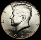 1967 Kennedy Half Dollar UNC++