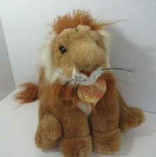 Toys r us plush Geoffrey Soft Classics lion sitting brown white 1995 Westcliff