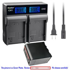 Kastar Battery LCD Rapid Charger for OEM Sony BC-U1 BP-U90 BP-U60 BP-U30 Camera