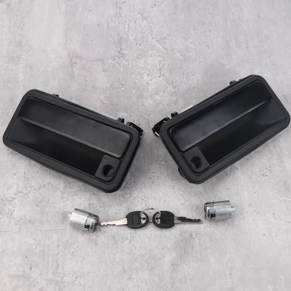 Exterior Door Handle & Lock Cylinder & Keys Set For Chevry GM C/K 1500 2500 3500 - Image 4 of 4