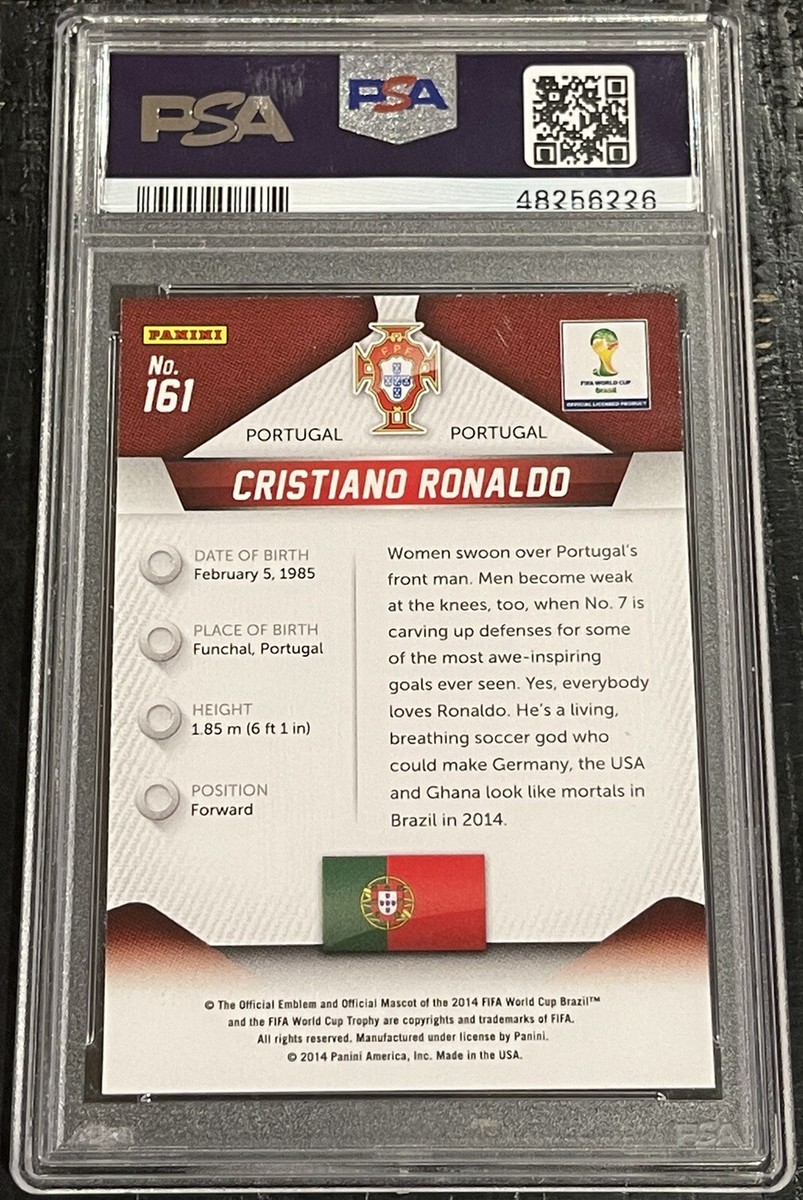 2014 PRIZM Cristiano Ronaldo PSA 9 MINT FIFA World Cup #161