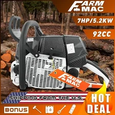 92cc Gas Chainsaw Power Head Compatible with MS660 For Milling Wood No Bar Chain