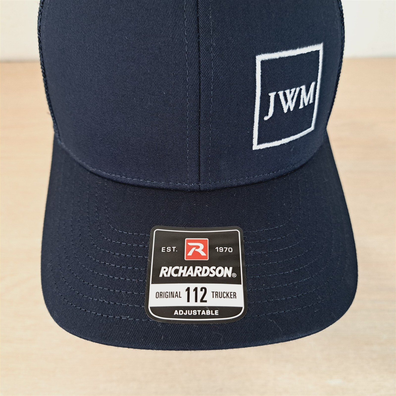 JWM INITIALS/MONOGRAM ADJUSTABLE SNAPBACK TRUCKER… - image 9