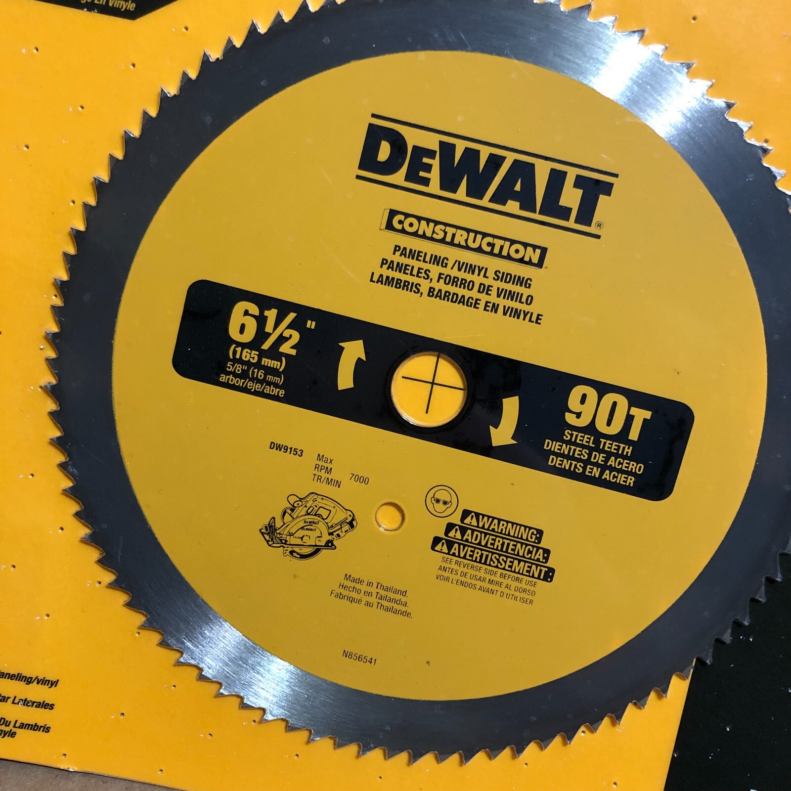 DeWalt Saw Blade 6.5" 90T Paneling Vinyl Siding Circular Saw DW9153 LOT OF 2x 28877435954 eBay