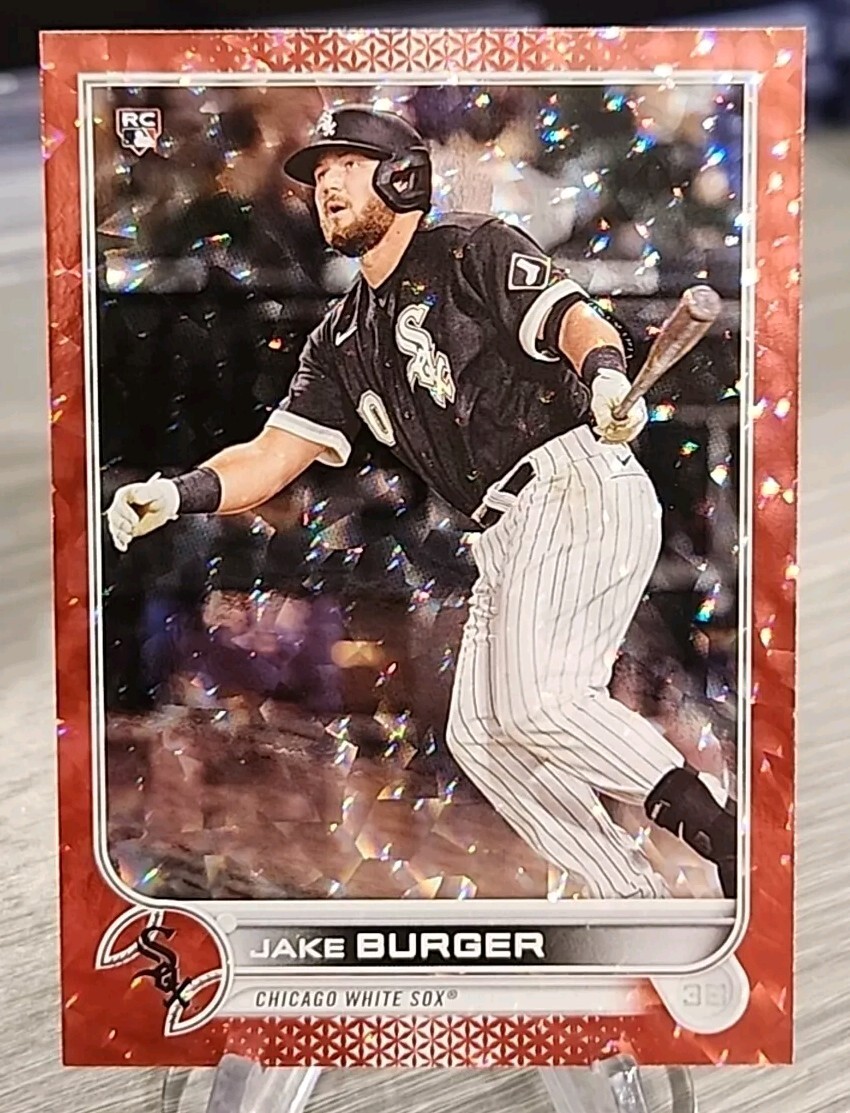 Jake Burger 2022 Topps Series 1 Red Foil /199 Rookie #186 Chicago White Sox RC
