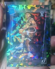 2021-22 Donruss Rated Rookie Green Ice AUTO Cameron Thomas  Rare! 