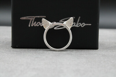 THOMAS SABO Silberring Katzenohren silber TR2259-051-14-52 mit Zirkonia Damen