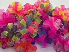 Bubble Dog Bows Pet grooming Bows Neon Variety Top Knot ear Qty 100