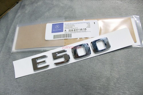 CHROME BENZ E500 REAR TRUNK LETTERS BADGE EMBLEM FOR MERCEDES BENZ E-CLASS - Picture 2 of 6
