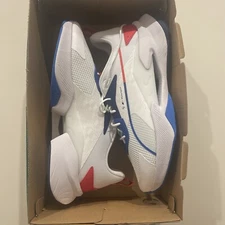 Puma BMW MMS LGND Renegade Men's Sneaker White-Cool Cobalt- Pop Red Size US12
