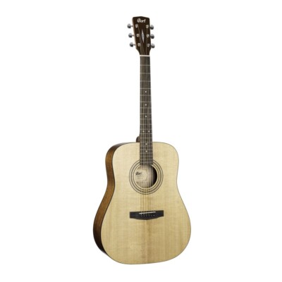 CORT EARTH PACK OP Complete Dreadnought Solid Wood Acoustic Guitar Starter Set