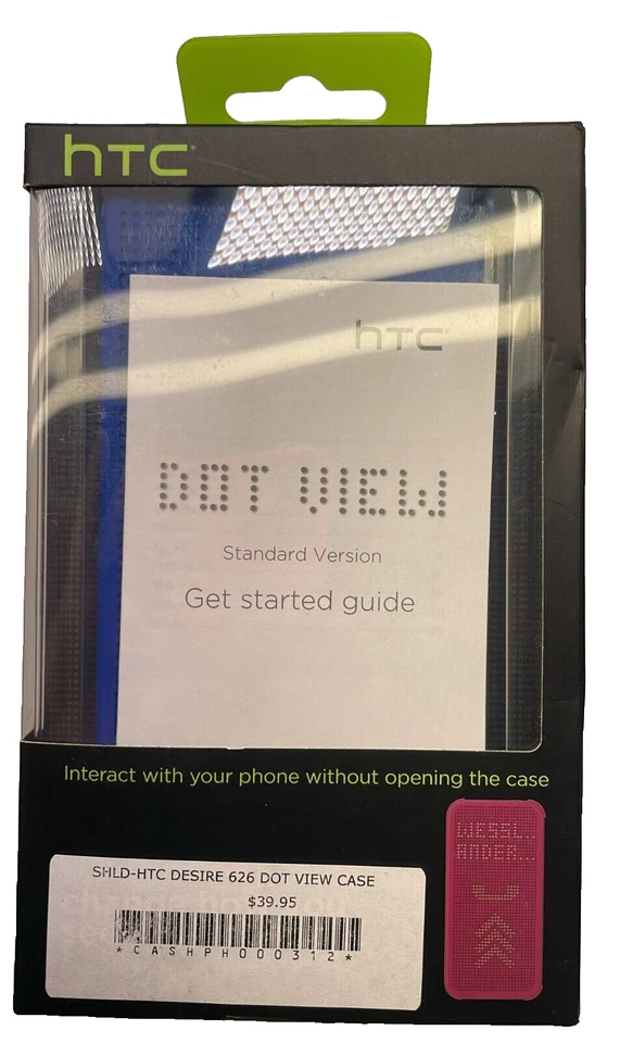 HTC Dot View-Standard Custodia per HTC Desire 626 / 626S, Blu - Immagine 4 di 4