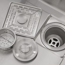 29.53-inch Undermount Workstation Kitchen Sink Single Bowl with Pull-out Faucet.