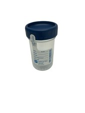 7-4 Oz. Sterile Urine Sample Cup, Click-N-Close Lid, Specimen Container w/ ID