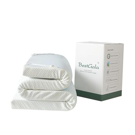 3 Inch Gel Infused Memory Foam Mattress Topper Size, High Density Cooling Queen