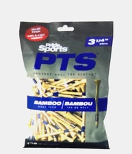 Pride   3 1/4”PTS Bamboo Tees Natural/Blue ( 135 Per Bag )