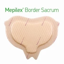 💚 Box of 10 - Mepilex Border Sacrum Soft Silicone Foam Dressing - 6.3" x 7.9"