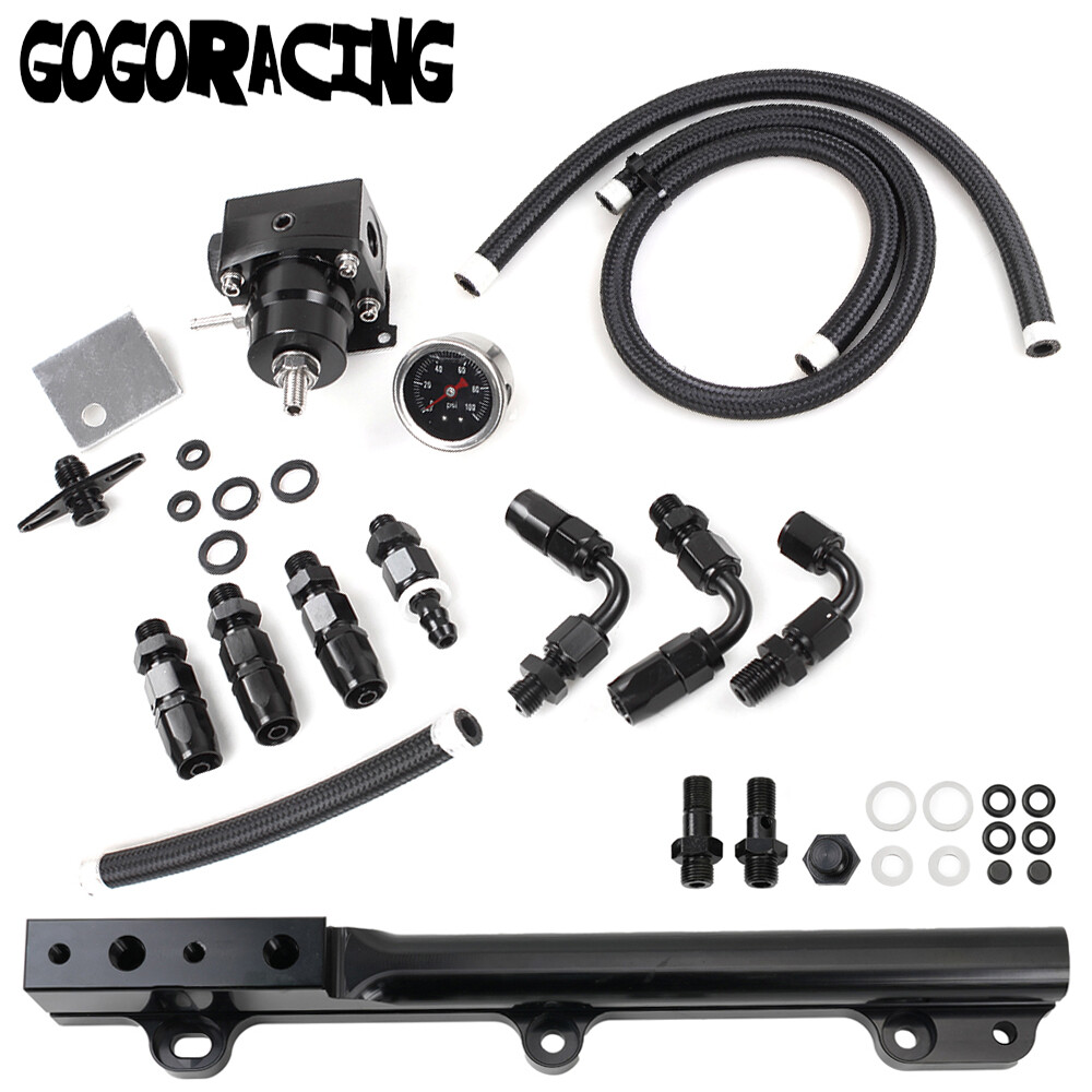 Fuel Pressure Regulator Gauge D Series Rail Line For Honda D15 D16