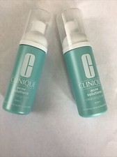 X2 Clinique Acne Solutions Soap Cleansing Foam 1.7oz Each Travel Size NWOB