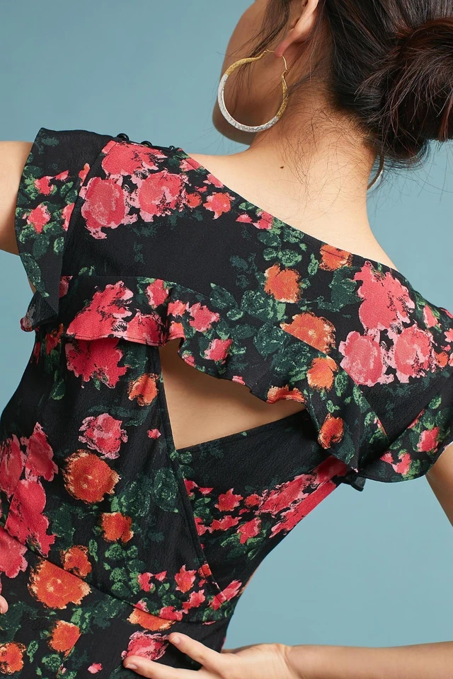 NUEVO CON ETIQUETAS MONO FLORAL PLENTY by TRACY REESE LAURETTE CUELLO EN V M Foto 4 de 4