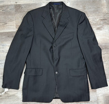 Daniel Cremieux Loro Piana Italy Sport Coat Black Blazer Wool Jacket Made in USA