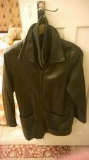 Women's Leather Jacket Size 12/14 W/ Removable Fleece