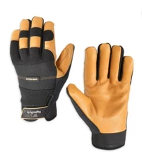 New Wells Lamont Men's HydraHyde Water Resistant Leather Work Gloves Size Large
