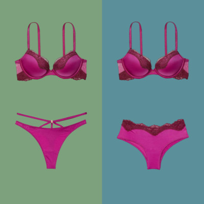 Victoria's Secret Very Sexy Push-Up Bra RASPBERRY COOLER 34B,34C,36DDD Panty set