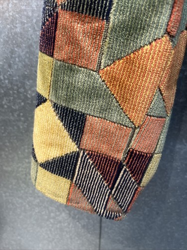 Wraps Collection Jacket 82%Viscose Size M Patch Design Multicolor USA Made Coat - Picture 3 of 17