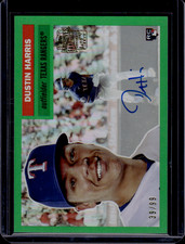 Dustin Harris 2025 Topps Archives Fan Favorites Auto Green #/99