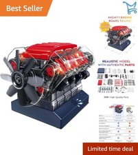 V8 Engine Model Kit Small Miniature Working STEM Kids Adults Fun Educational