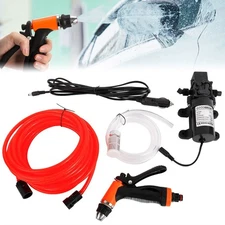 160PSI 12V Washdown Wash Pump Kit Electric DIY Car Washer Cleaner Sprayer Tool