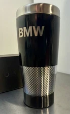 BMW Travel Mug Carbon Effect Genuine OE NOS NLA M2 M3 M4 M5 M6 M8 Z3 Z4 X3 X5 Z8