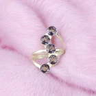 Iolite Gemstone 925 Sterling Silver Jewelry Handcrafted Engagement Ring For Her