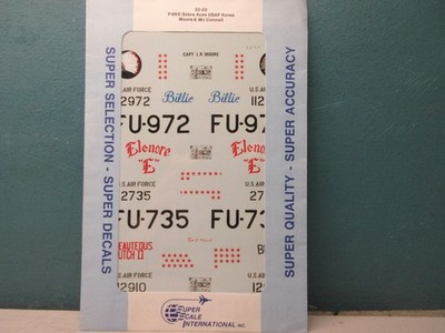 SUPERSCALE 1/32 F-86E SABRE ACES USAF KOREA MOORE/McCONNELL #32-22