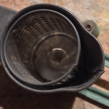 Vintage Lorraine Metal Mfg Co. Rotary Grater Manual Green Handle Cylinder